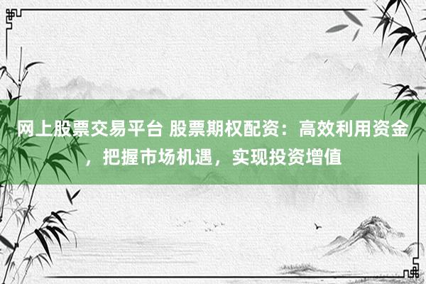 网上股票交易平台 股票期权配资：高效利用资金，把握市场机遇，实现投资增值