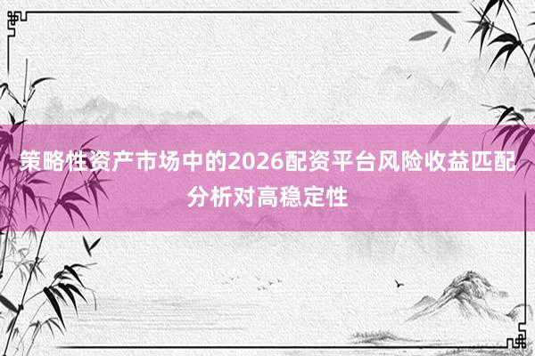 策略性资产市场中的2026配资平台风险收益匹配分析对高稳定性