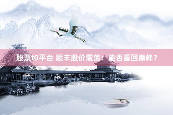 股票t0平台 顺丰股价震荡:能否重回巅峰?